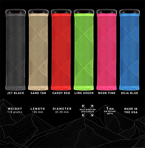 Lizard Skins Moab Lock On Bicycle Grips Neon